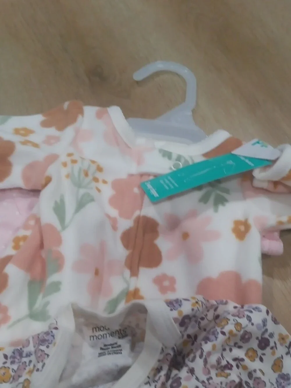 Baby Floral and Pink Mixed Bodysuit Set - Pink